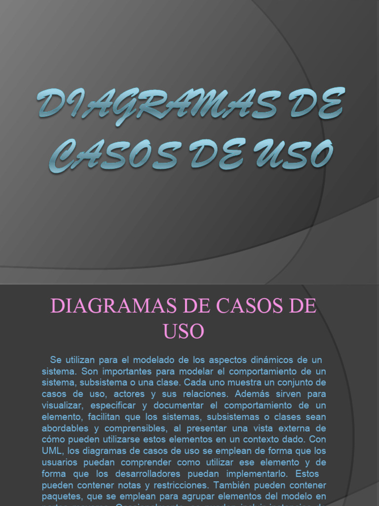Diagramas de Casos de Uso en UML | PDF | Caso de uso | Lenguaje de ...