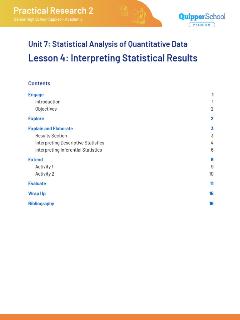 Interpreting Statistical Results Guide | PDF | Statistics | P Value