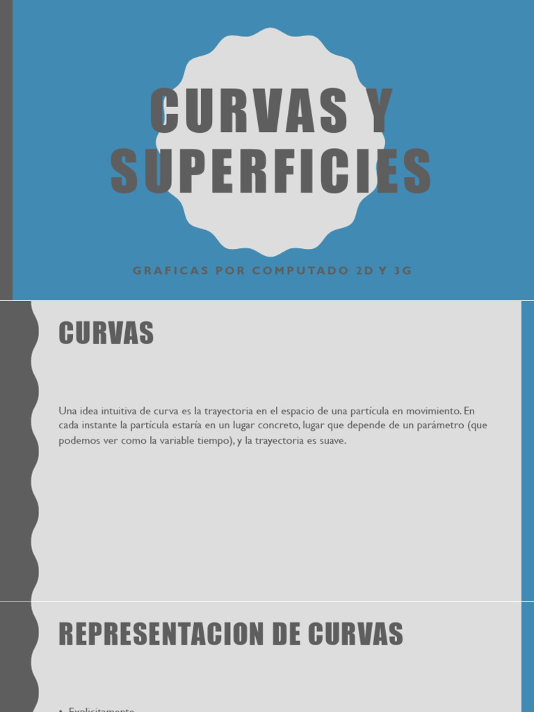 Curvas y Superficies en 2D y 3D | PDF | Curva | Espacio