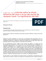 Algunas Conclusiones de La Clinica Femenina Del Amor