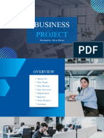 Blue Professional Modern Business Project Presentation