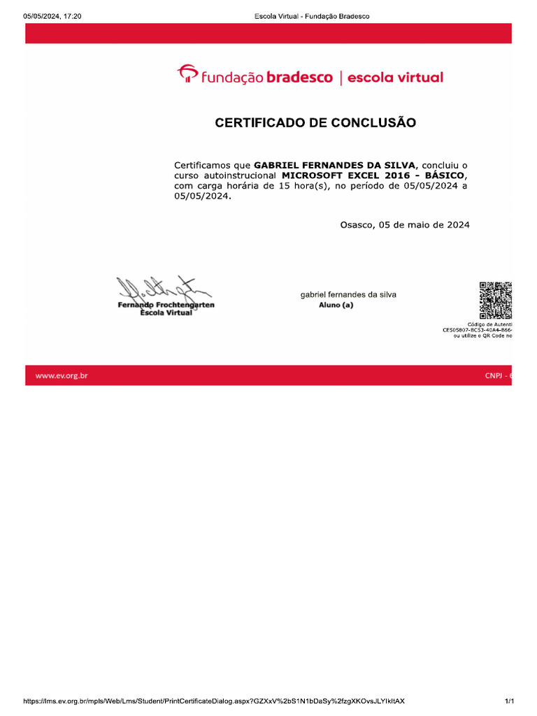 Certificado excel b sico pdf