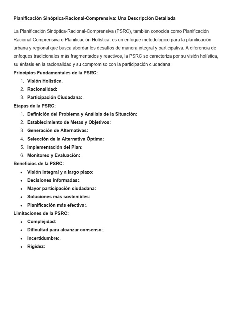 Enfoques de Planacion Regional y Local | PDF | Planificación | Toma de ...