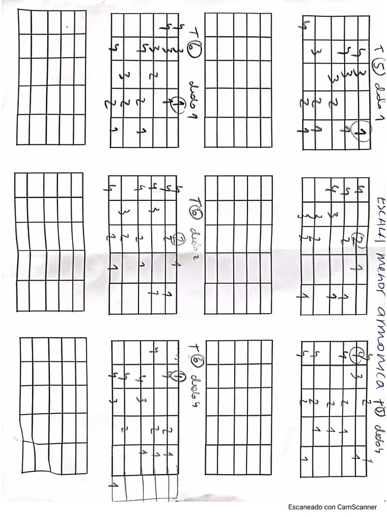 Escala Menor Armónica Pdf