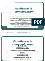 15 July Excellence in Communication