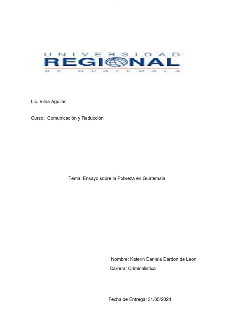 Pobreza y Desigualdad en Guatemala | PDF | Pobreza | Pobreza e indigencia