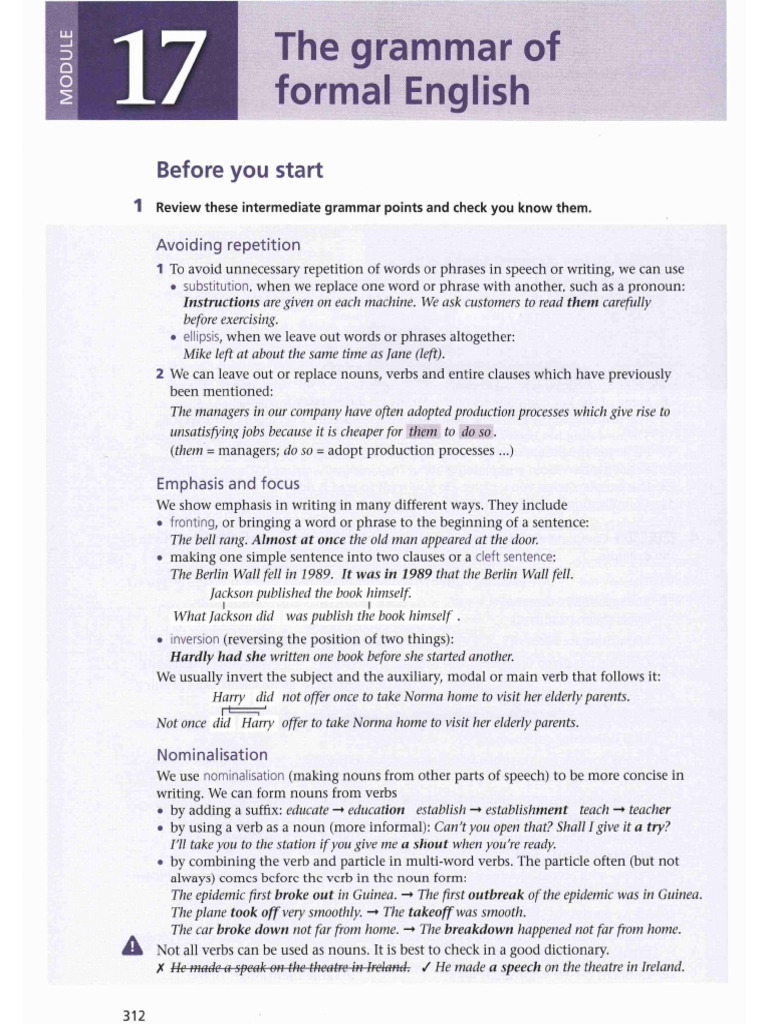 Formality - My GrammarLab C1C2 | PDF