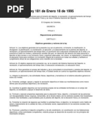 Ley 181 de 1995, Ley Del Deporte