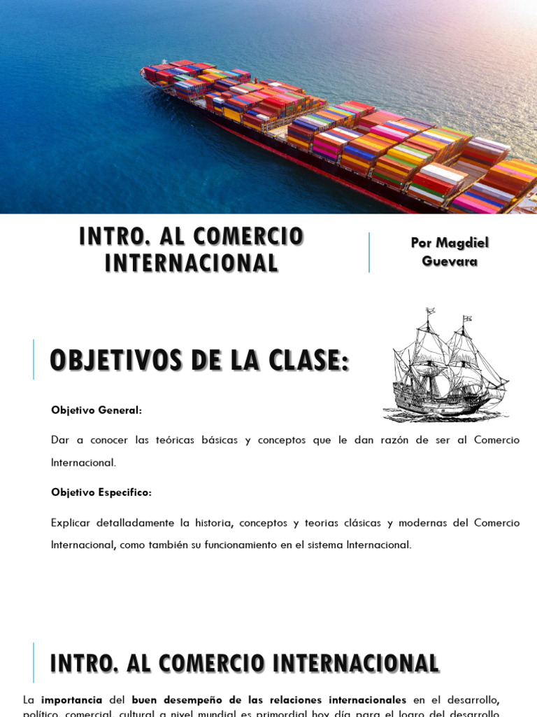 Clase 1 Comercio Internacional | PDF | El comercio internacional | Comercio