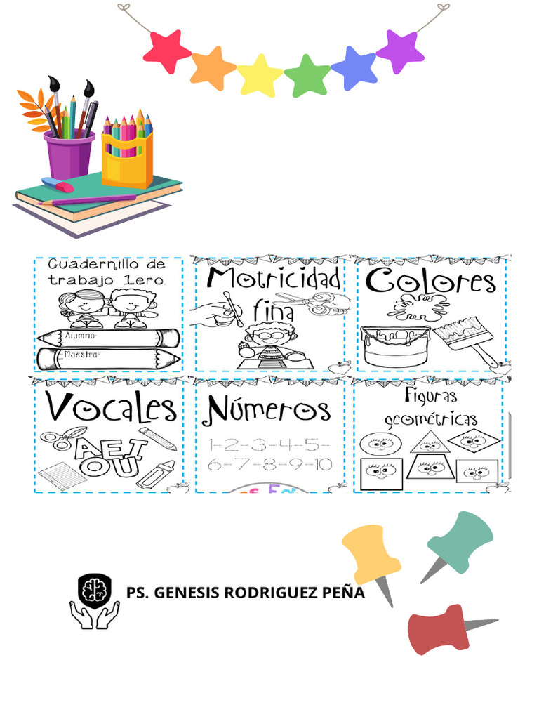 Cuadernillo de Tareas para Preescolar de 3 Años Por Materiales ...