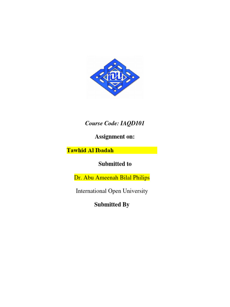 Understanding Tawhid and S…