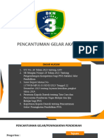 Materi Pencantuman Gelar