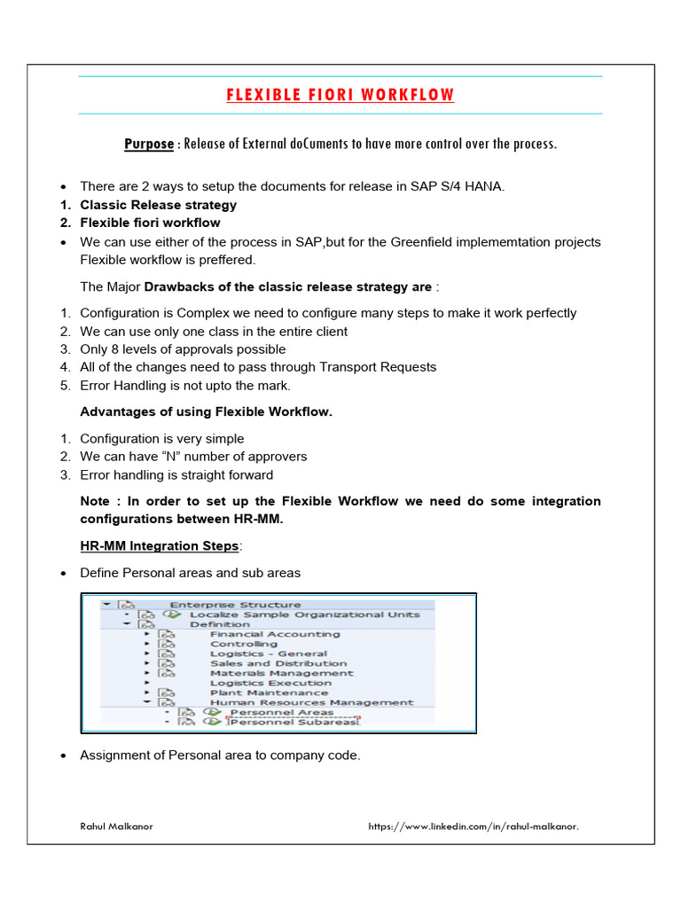 Flexible Workflow Setup in SAP Fiori | PDF | Workflow | Software ...