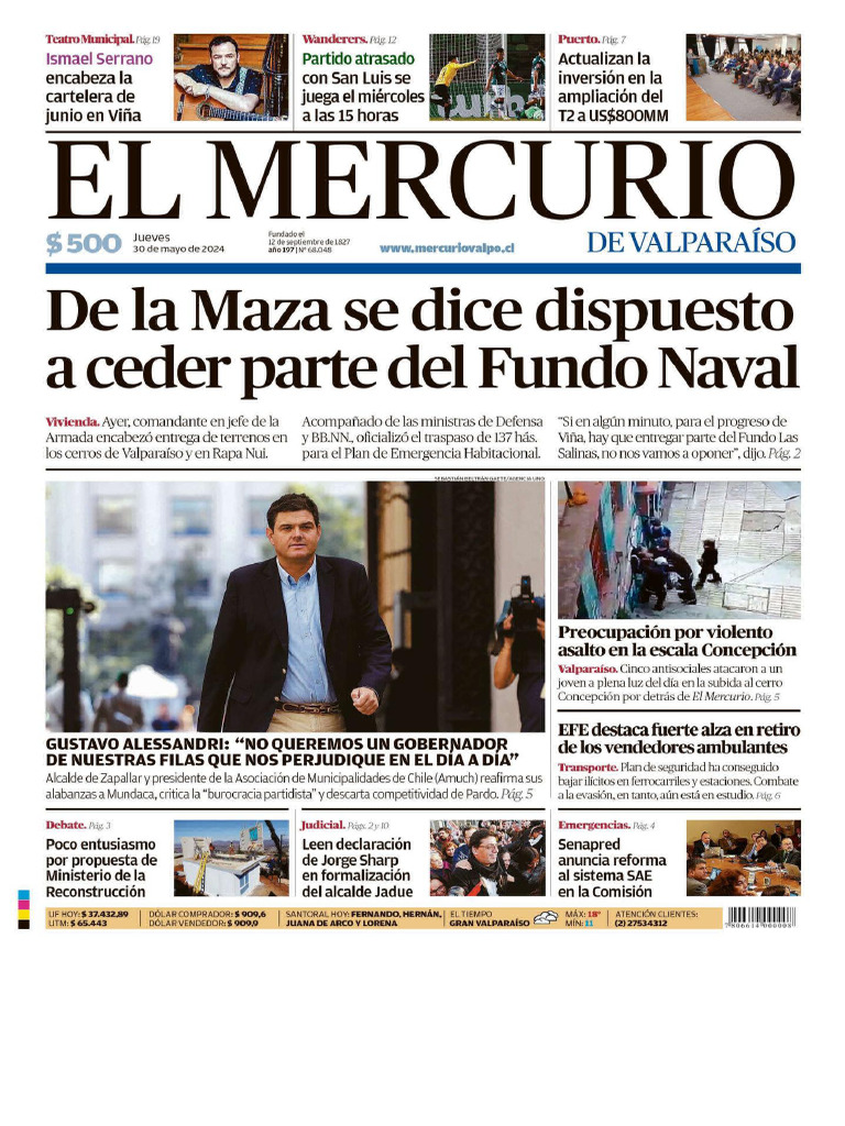 El Mercurio De Valparaiso 30 05 24 PDF