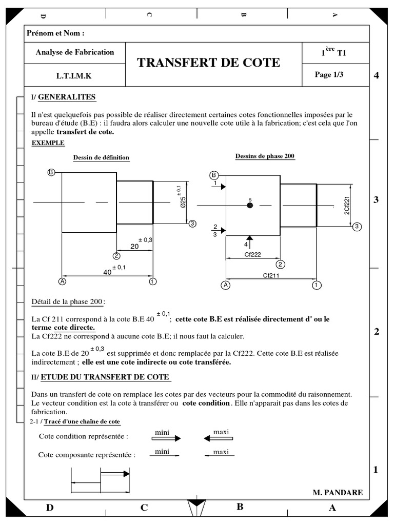 Transfert de Cote : Guide Pratique | PDF