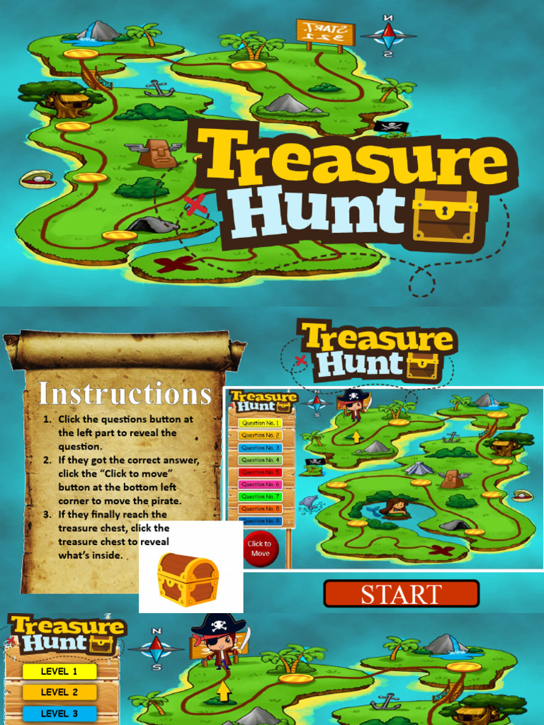 GuidedPractice - Treasure Hunting Powerpoint Template - Math.co | PDF ...