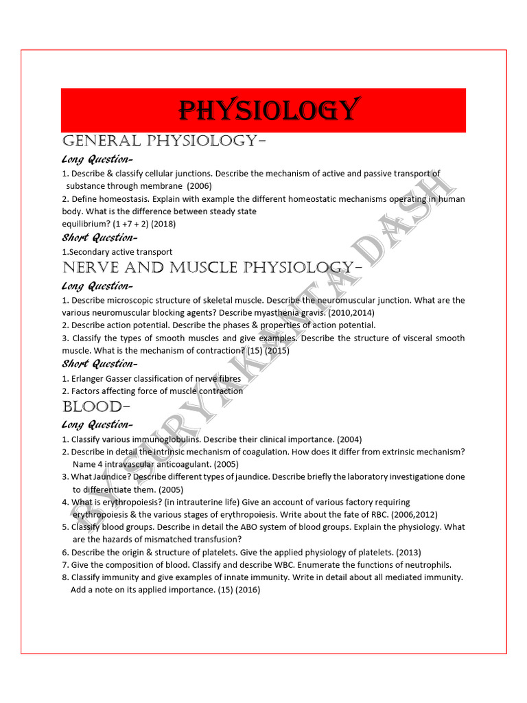 Physiology visual data 2