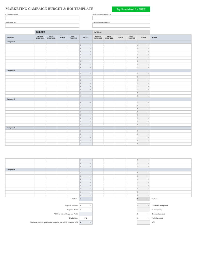 IC Marketing Campaign Budget and ROI 10763 | PDF | Economies