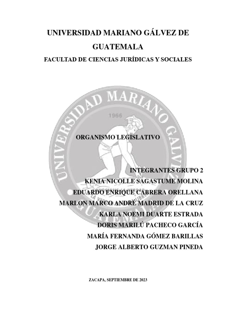 Estructura del Poder Legislativo en Guatemala | PDF | Guatemala ...