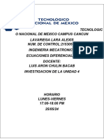 Ecuaciones Diferenciales U4 PDF