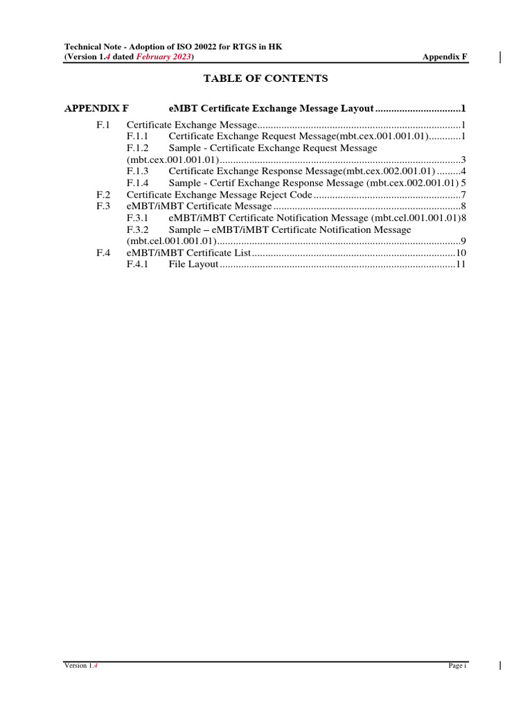 ISO 20022 RTGS Certificate Exchange Guide | PDF | Xml | Computing