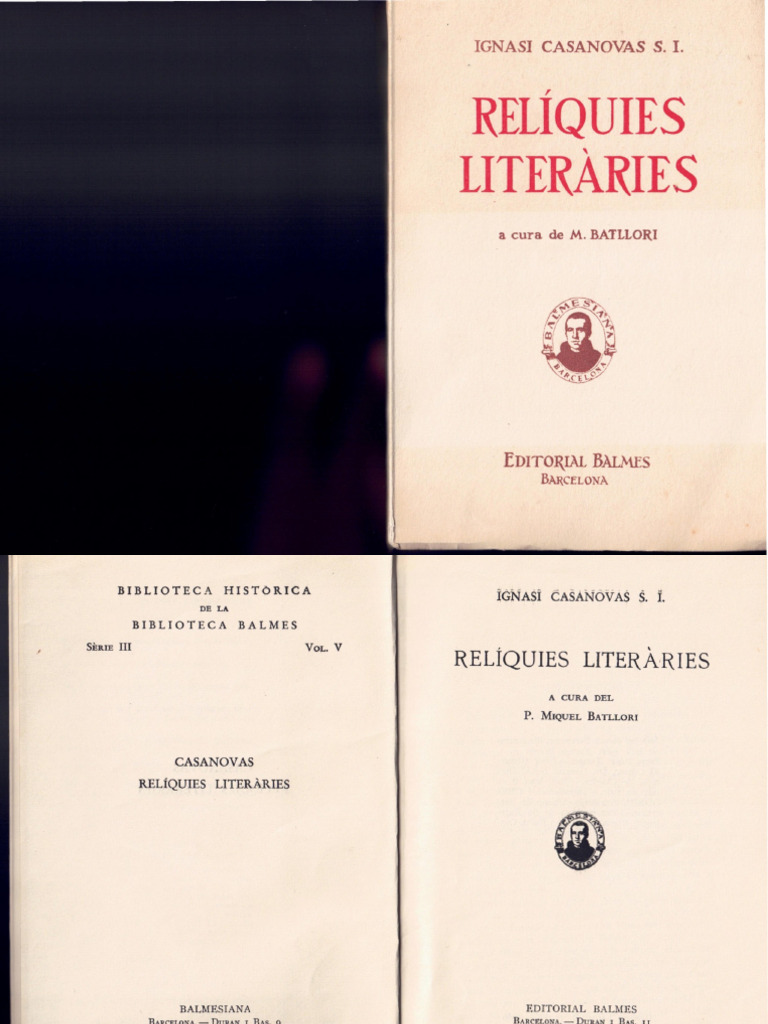 Reliquies Literaries | PDF