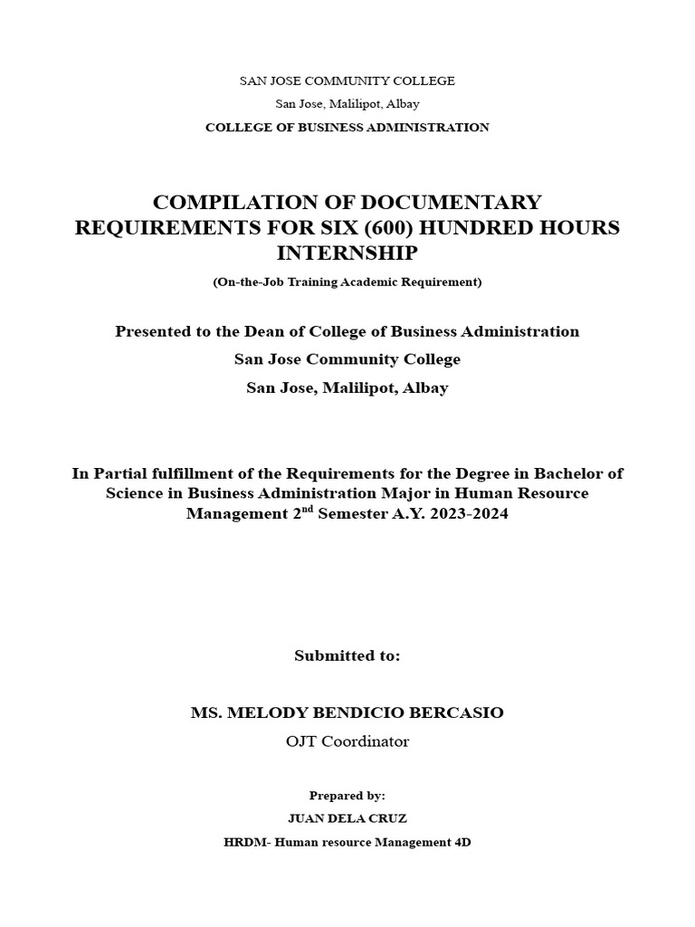 Soft Bound For Ojt | PDF