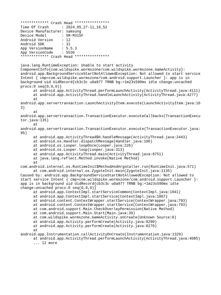 Mod Menu Crash 2024 05 27-11 16 52 | PDF | Android (Operating System ...