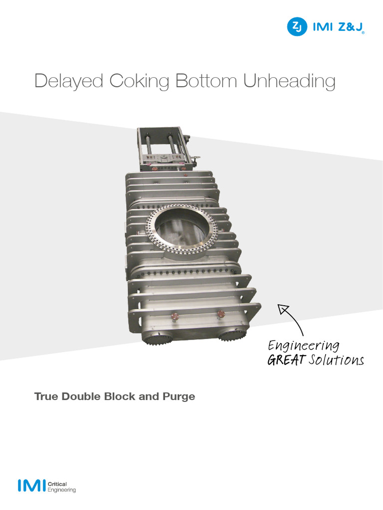 Delayed Coking Bottom Unheading: Engineering | PDF | Valve | Actuator