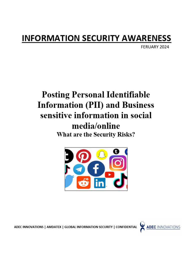 Information Security Awareness - February 2024 Posting On Social Media ...