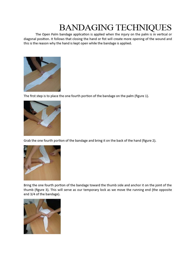 Bandaging Techniques | PDF | Hand | Thumb