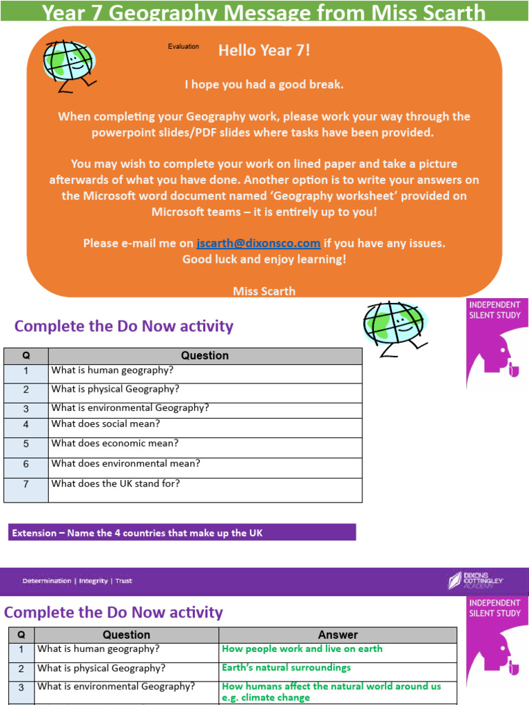 Geographical Introduction Revision | PDF | Geography | Equator