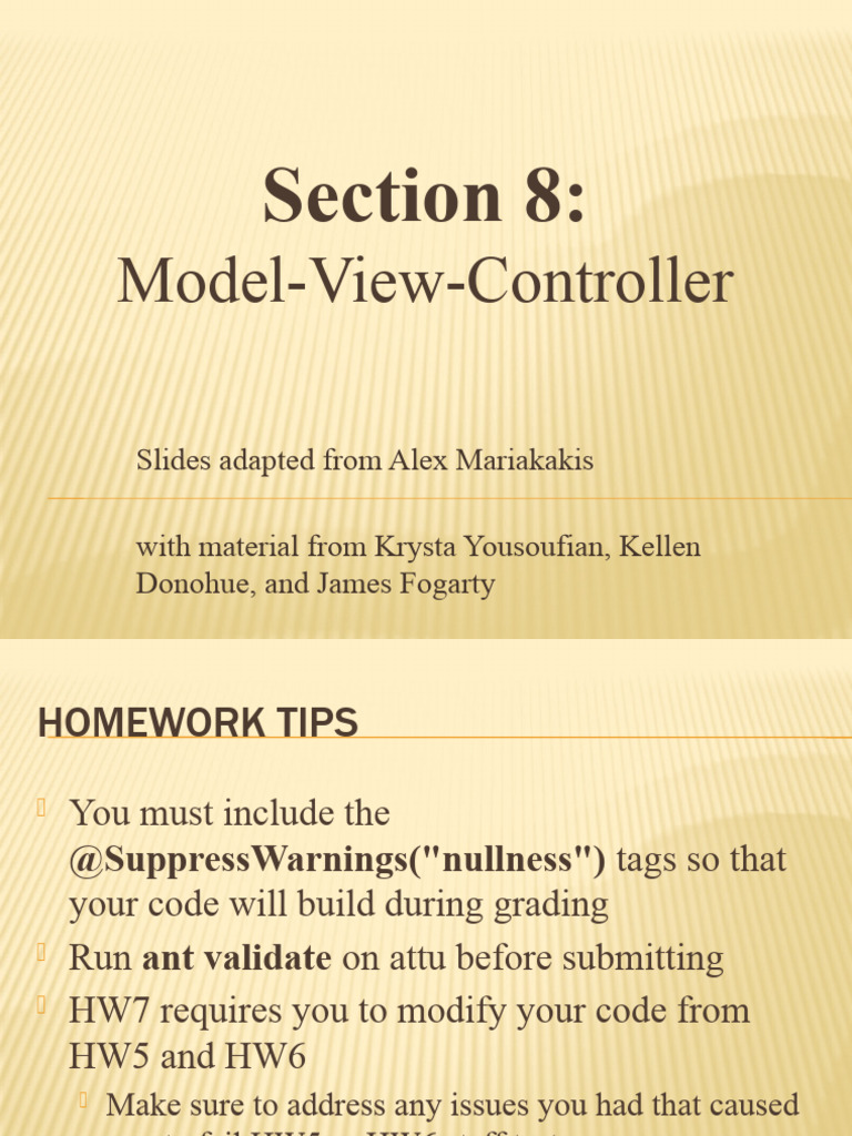 S08 Model View Controller | PDF | Model–View–Controller | Traffic