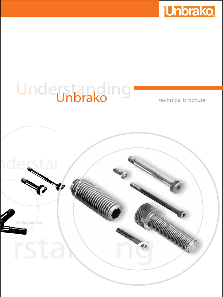 Unbrako Fasteners Engineering Guide | PDF | Screw | Metalworking
