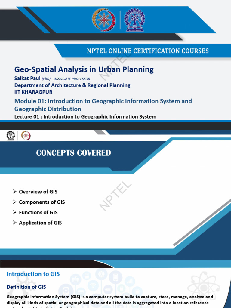 GIS and Geospatial Data Overview | PDF | Geographic Information System ...