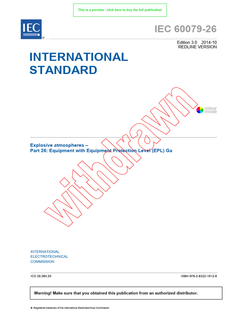 Info Iec60079-26 (ed3.0.RLV) en | PDF | International Electrotechnical ...