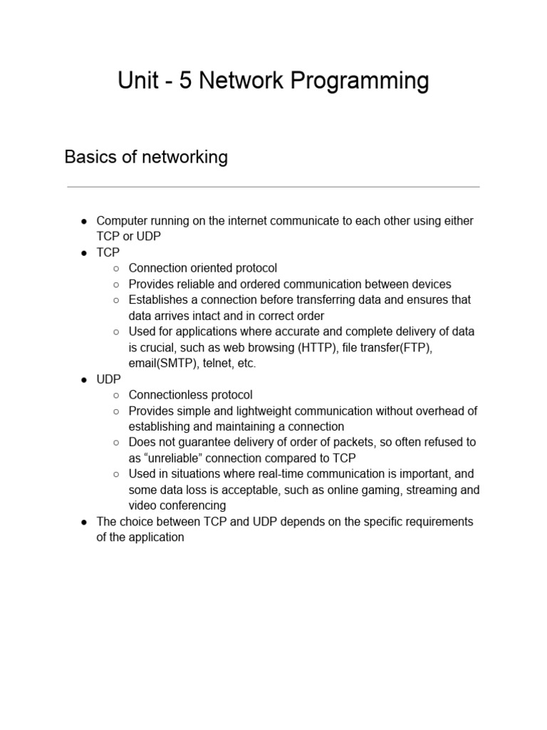 Network Programming In Java PDF Port Computer Networking Network programming in java pdf port computer networking