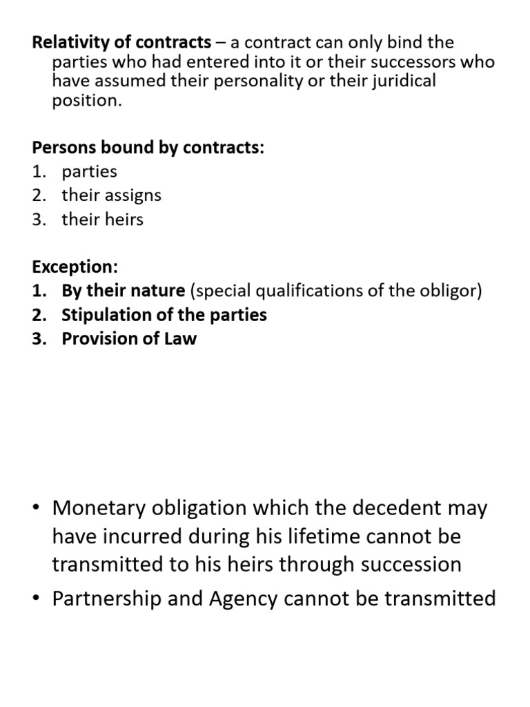 Understanding Contractual Obligations | PDF | Offer And Acceptance ...