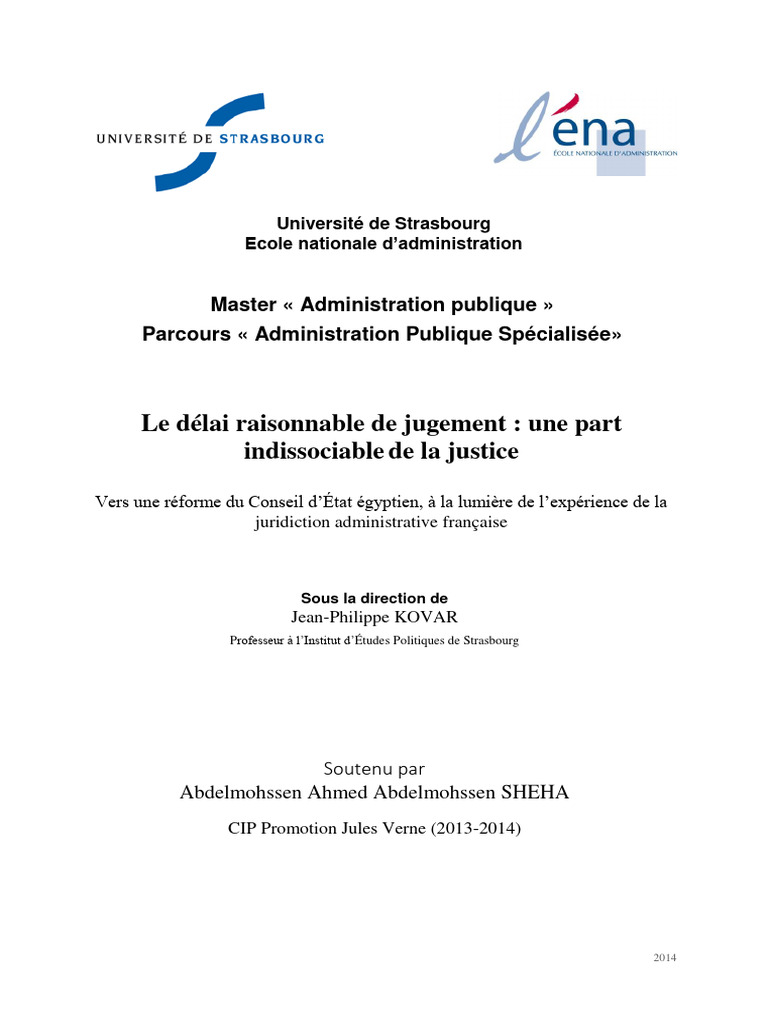 Délai raisonnable de jugement en justice | PDF | Justice | Crime et ...