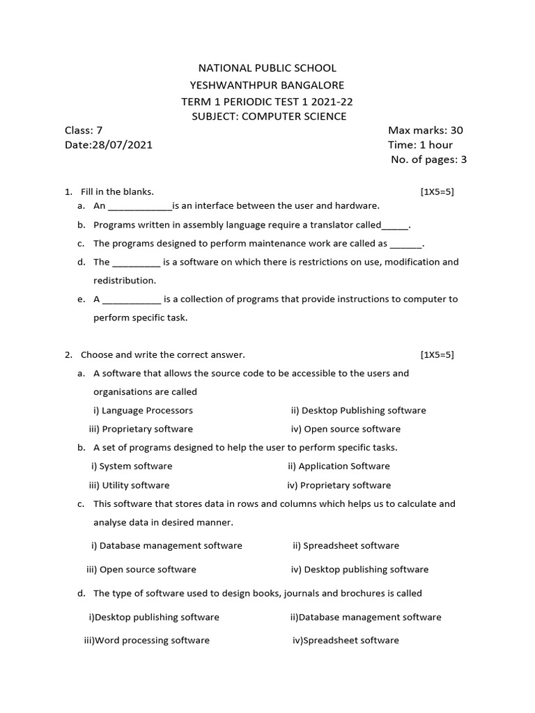 Class 7 Computer Pdf