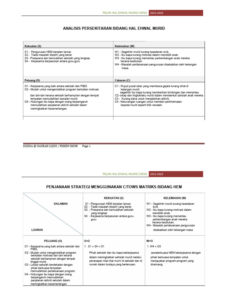 Hem Plan Pdf