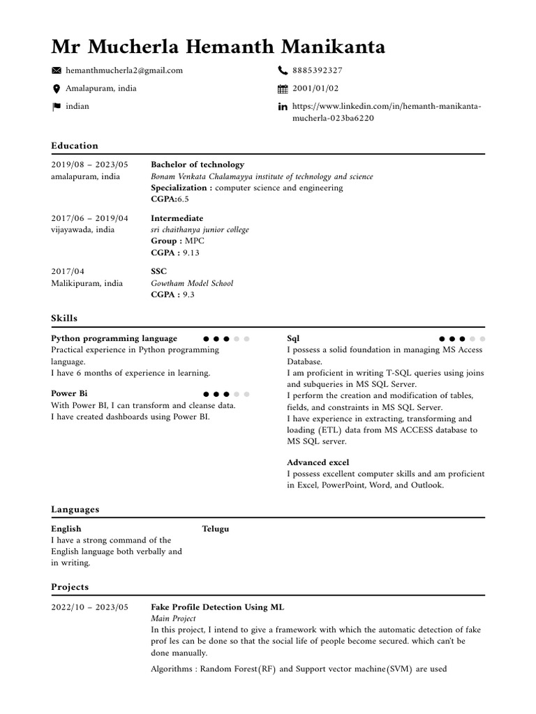 Mr mucherla hemanth manikanta flowcv resume 20240227 download free