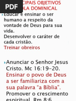 Os Principais Objetivos Da Escola Dominical