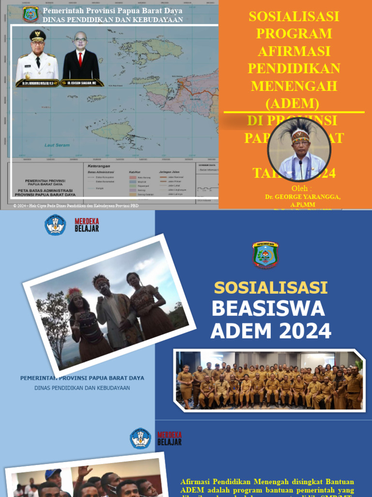 Sosialisasi Program ADEM 2024 Papua | PDF