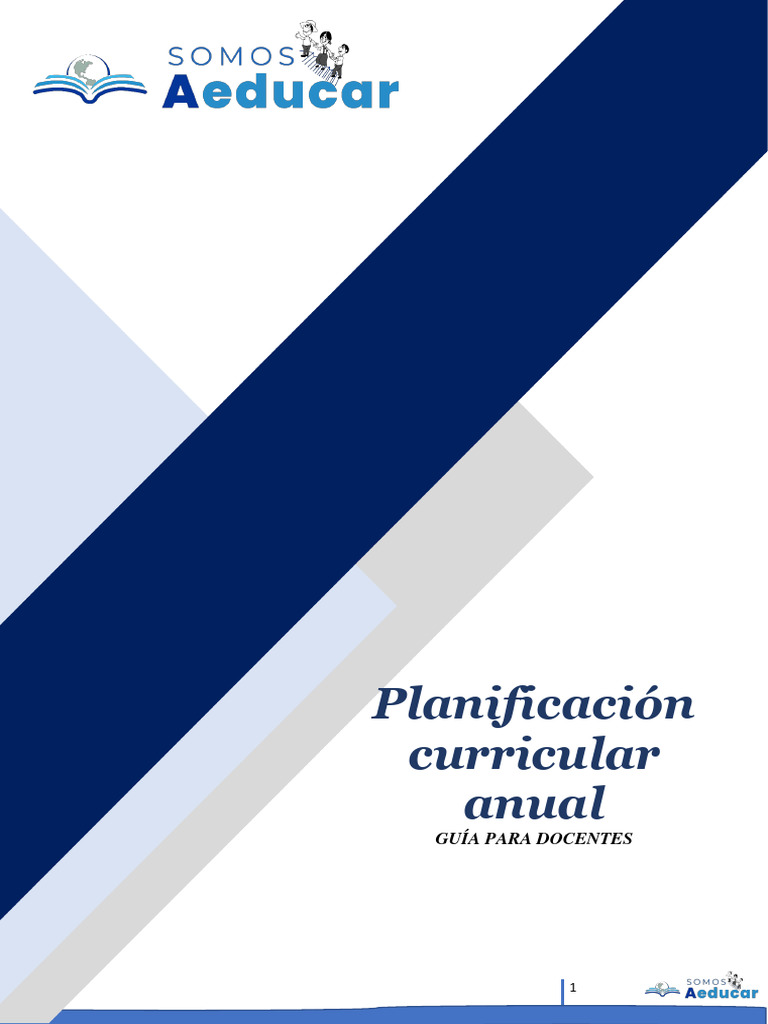 Guía Planificación Curricular Anual | PDF | Enseñando | Plan de estudios