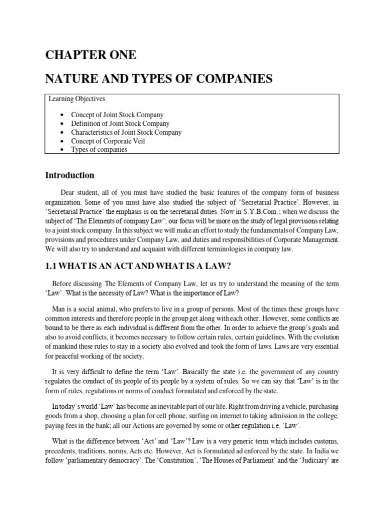 Overview of Joint Stock Companies PDF Guarantee Partnership