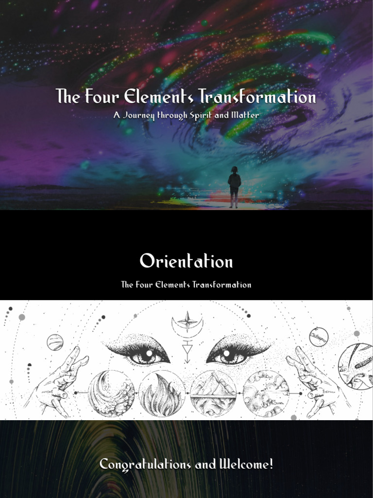Four Elements Transformation Course | PDF | Soul | Religious Belief And ...