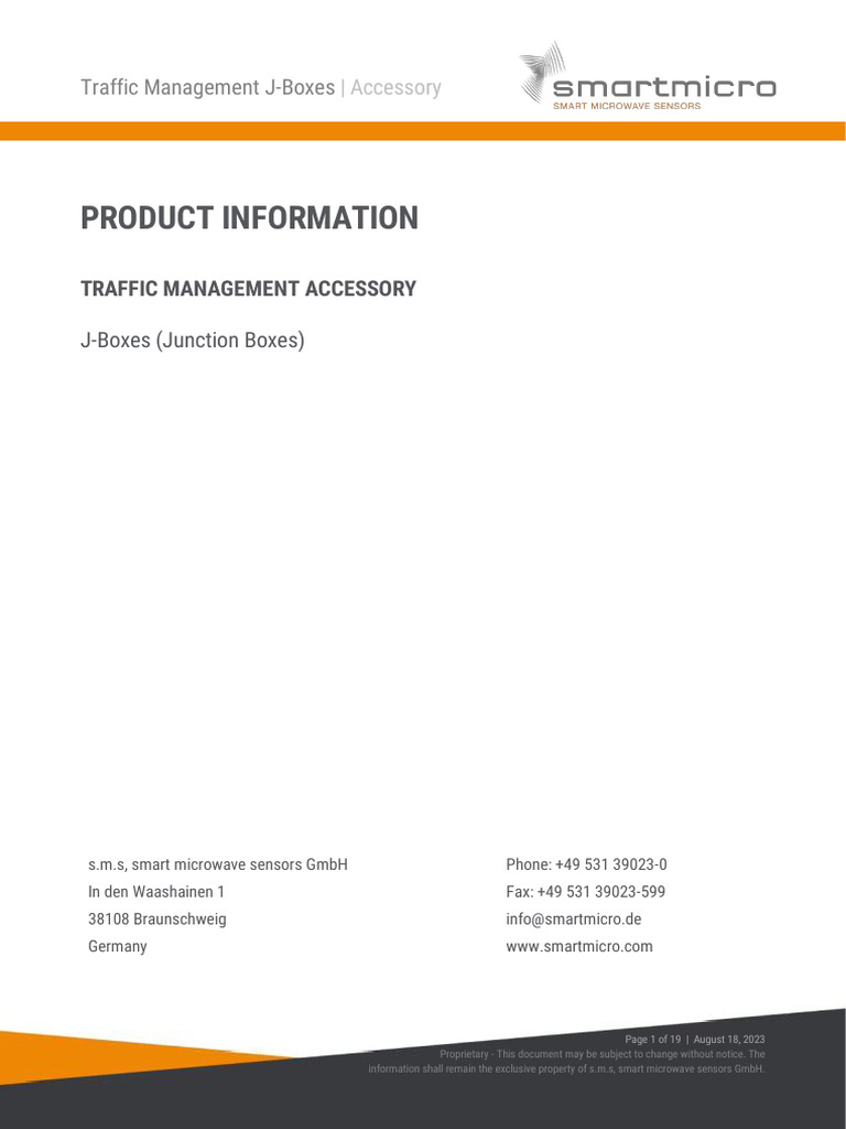 Traffic Management J-Boxes Overview | PDF | Ethernet | Telecommunications