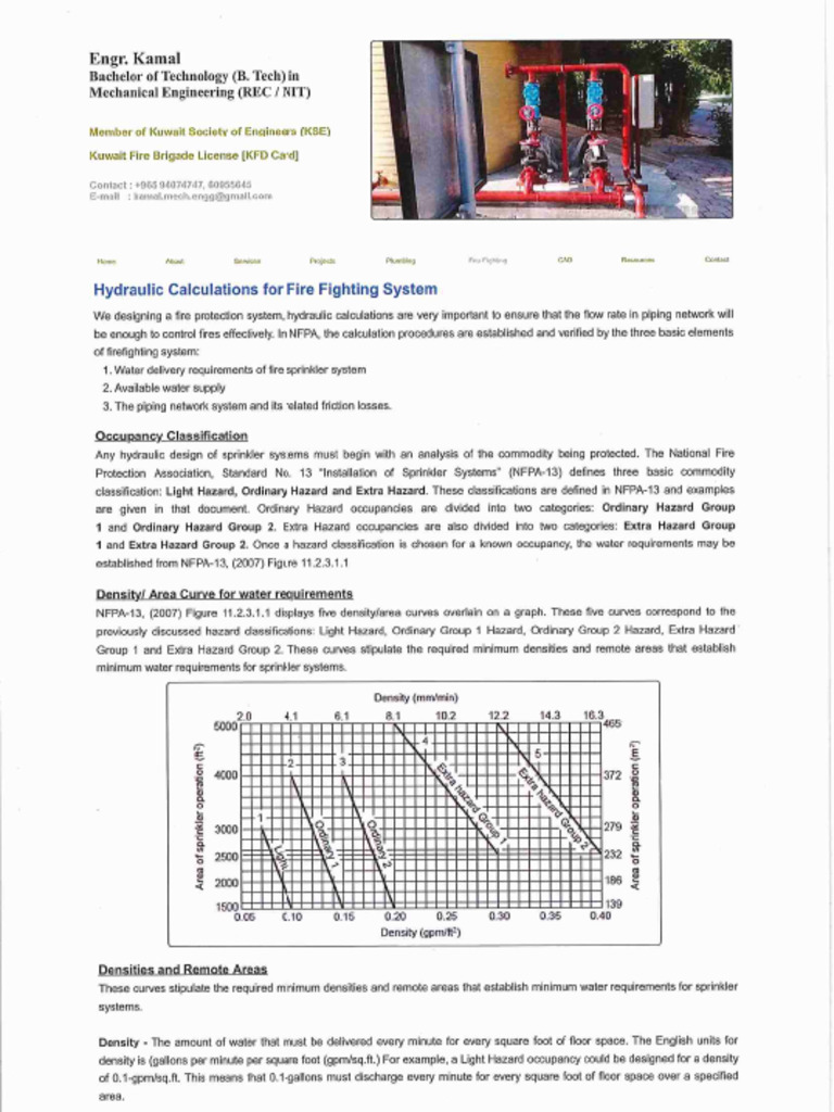 Sprinkler System Design | PDF