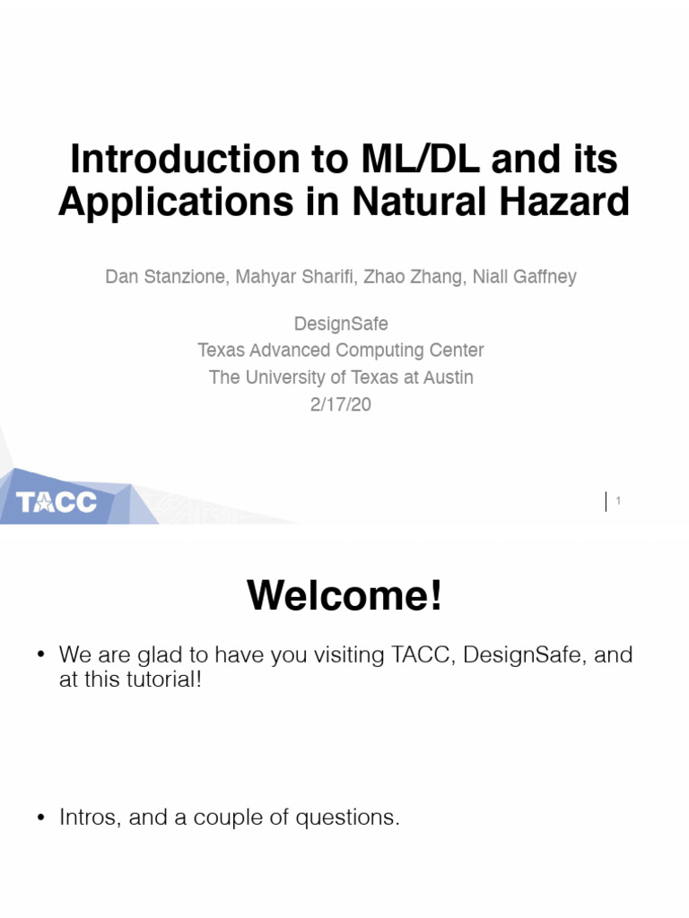Designsafe Bootcamp V1 Pdf Machine Learning Artificial Neural Network
